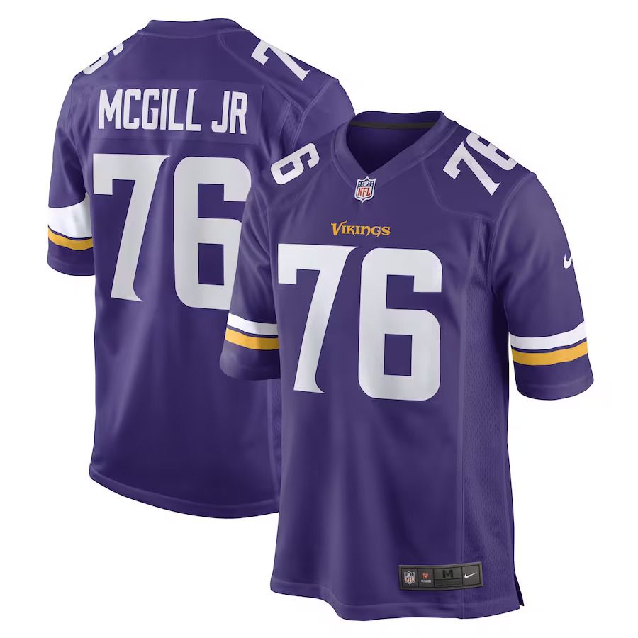 Men Minnesota Vikings #76 T.Y. McGill Jr. Nike Purple Game Player NFL Jersey->minnesota vikings->NFL Jersey